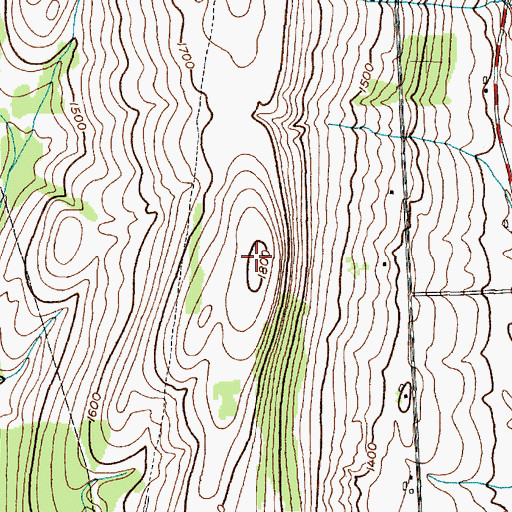 Topographic Map of Meeker Hill, NY