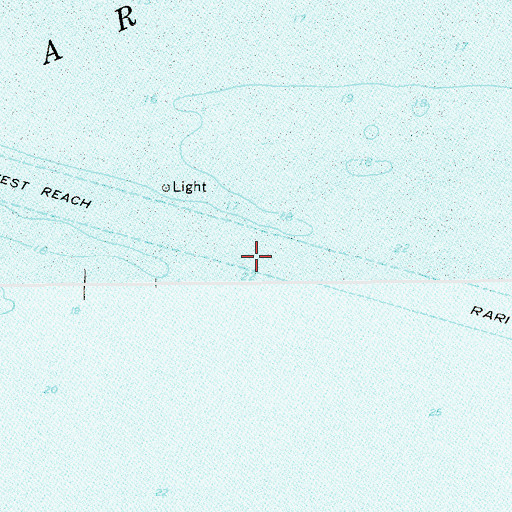 Topographic Map of Raritan Bay West Reach, NY