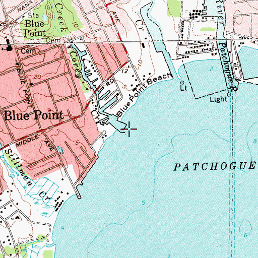 Topographic Map of Corey Creek, NY