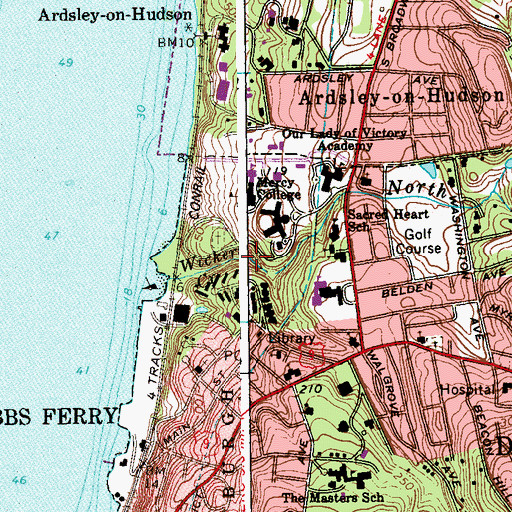 Topographic Map of North Brook, NY