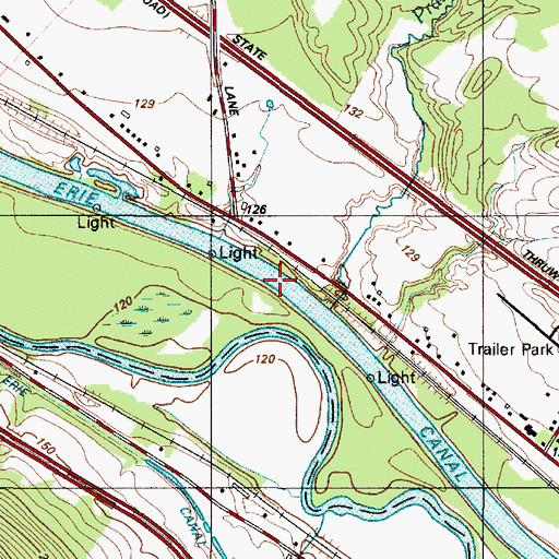 Topographic Map of State Barge Canal, NY