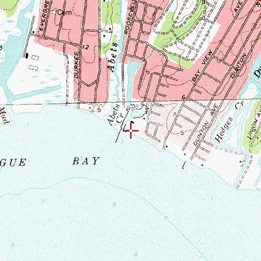 Topographic Map of Abets Creek, NY