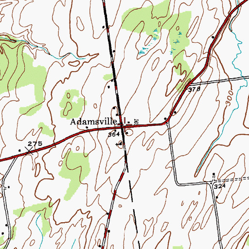 Topographic Map of Adamsville, NY