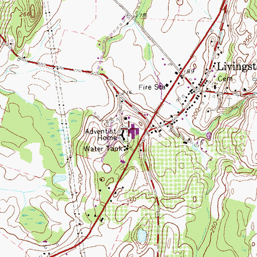 Topographic Map of Adventist Home, NY