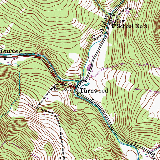 Topographic Map of Alder Creek, NY