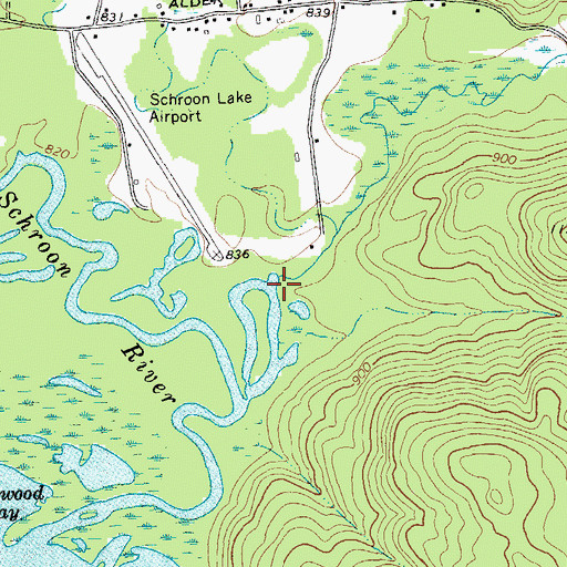 Topographic Map of Alder Creek, NY