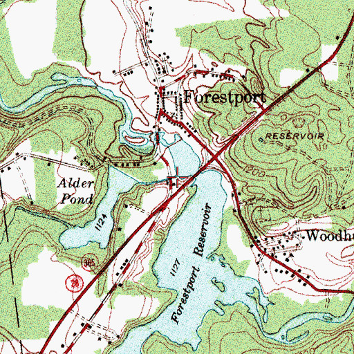 Topographic Map of Alder Creek, NY