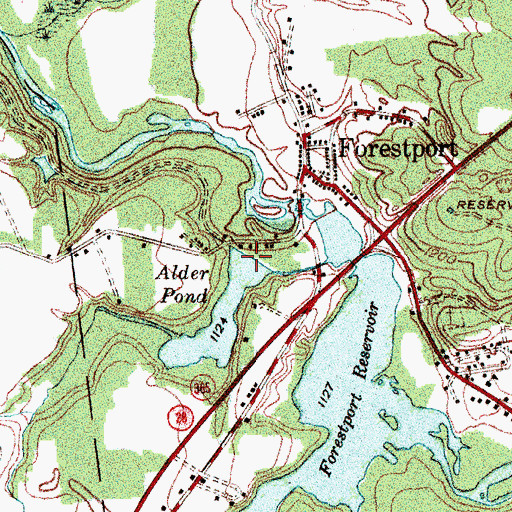 Topographic Map of Alder Pond, NY