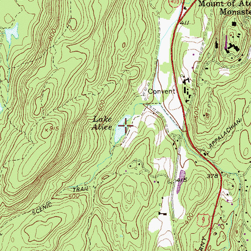 Topographic Map of Lake Alice, NY