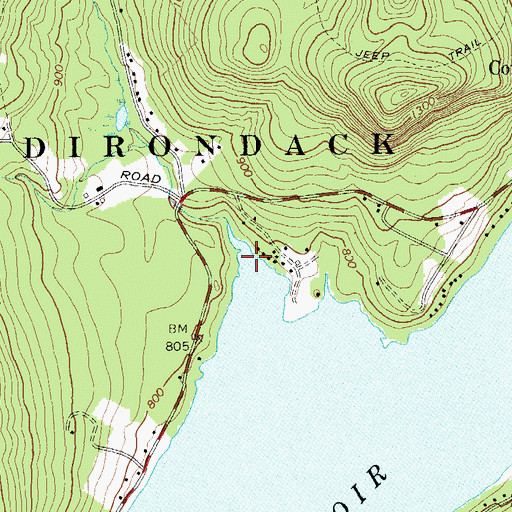 Topographic Map of Allentown Creek, NY