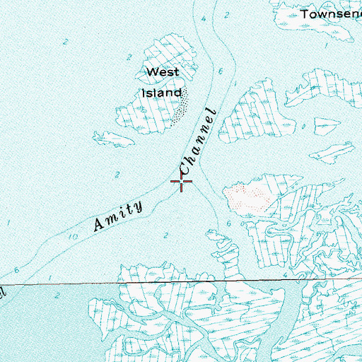 Topographic Map of Amity Channel, NY