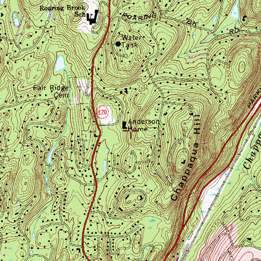Topographic Map of Elizabeth Milbank Anderson Home For Convalescent Children, NY