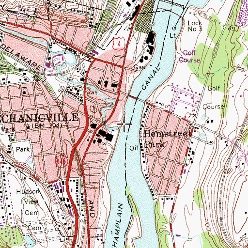 Topographic Map of Anthony Kill, NY