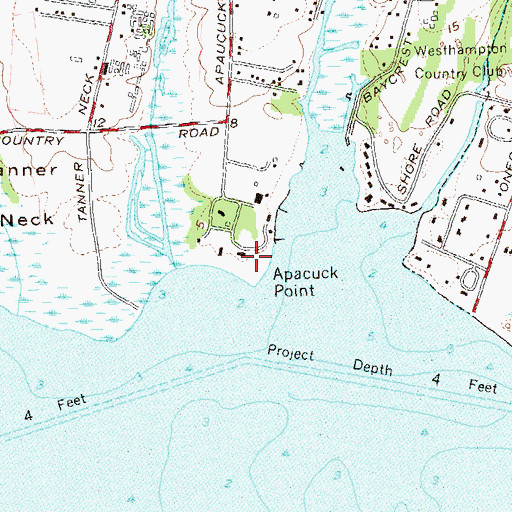 Topographic Map of Apacuck Point, NY