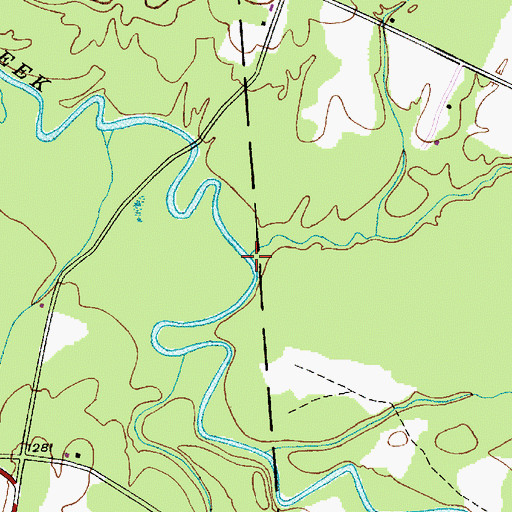 Topographic Map of Ash Creek, NY