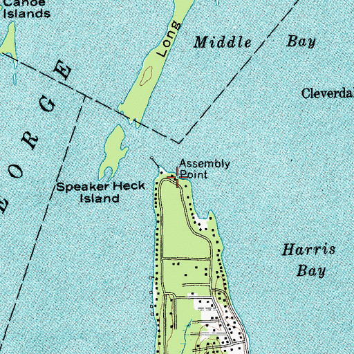 Topographic Map of Assembly Point, NY