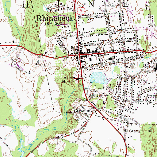 Topographic Map of Astor Home For Children, NY