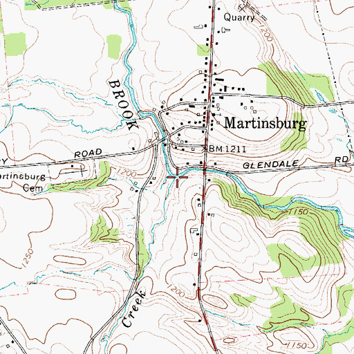 Topographic Map of Atwater Creek, NY