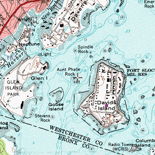 Topographic Map of Aunt Phebe Rock, NY