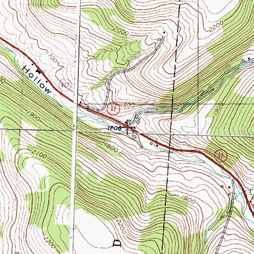 Topographic Map of Banks Hollow, NY