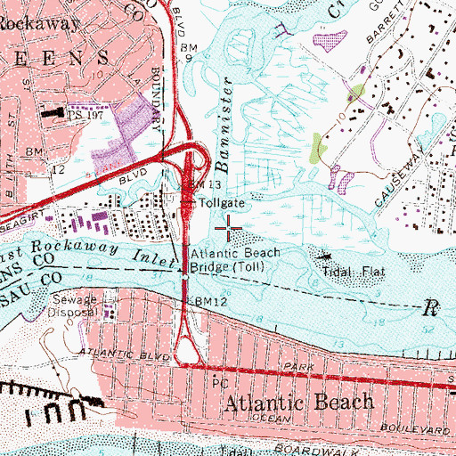 Topographic Map of Bannister Creek, NY