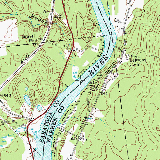 Topographic Map of Barber Brook, NY