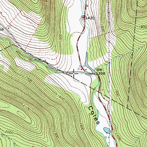 Topographic Map of Basin Clove, NY