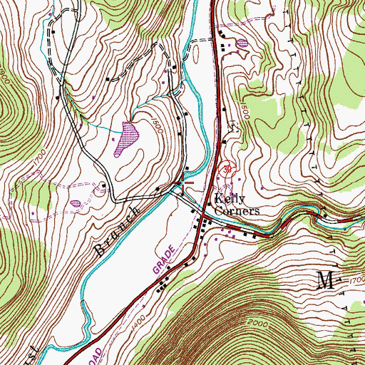 Topographic Map of Batavia Kill, NY