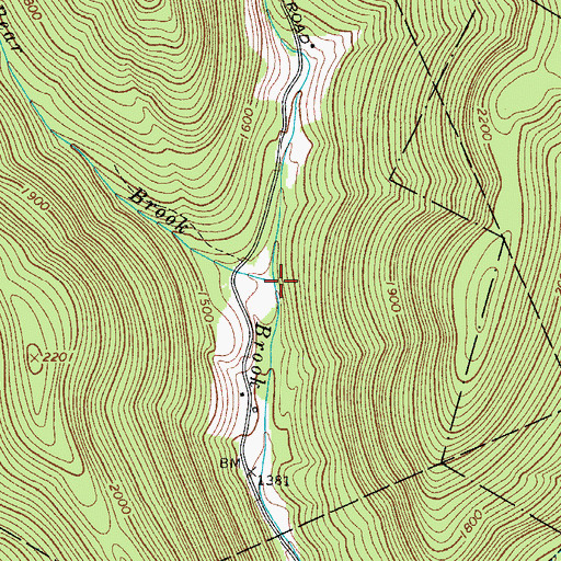 Topographic Map of Bear Brook, NY
