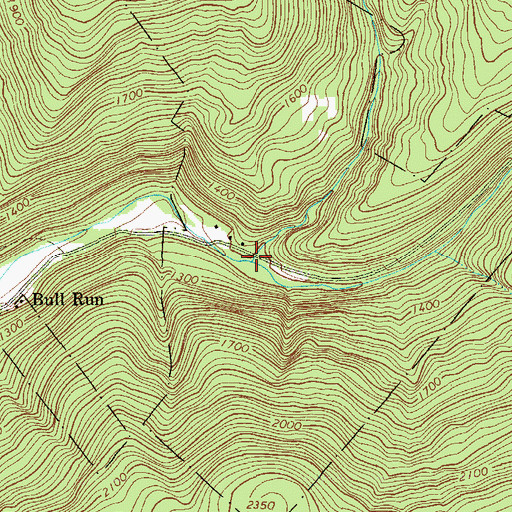 Topographic Map of Bear Hole Brook, NY