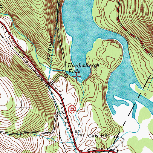 Topographic Map of Bear Kill, NY