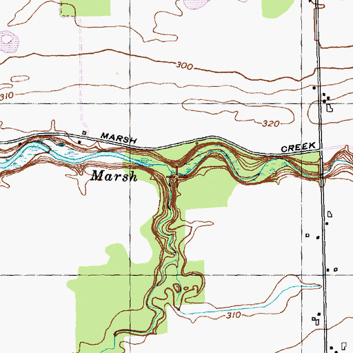 Topographic Map of Beardsley Creek, NY