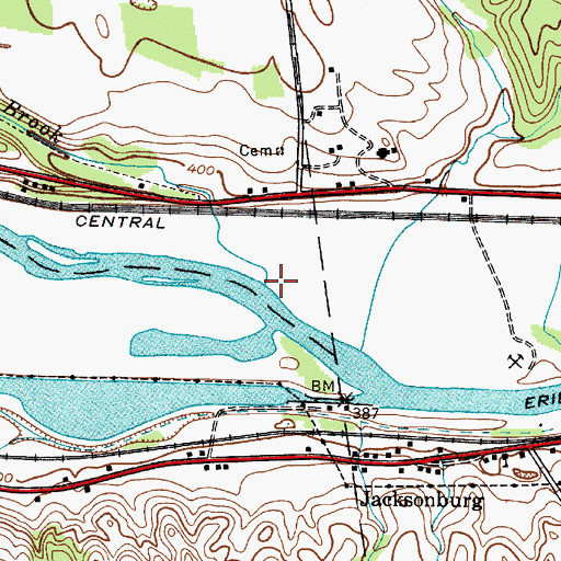 Topographic Map of Beaver Brook, NY