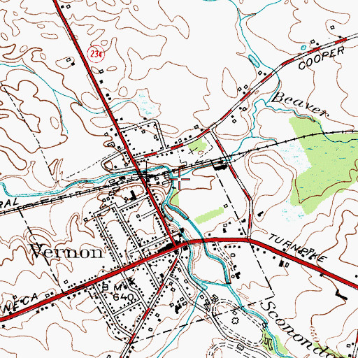 Topographic Map of Beaver Meadow Creek, NY