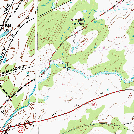 Topographic Map of Beaverdam Brook, NY