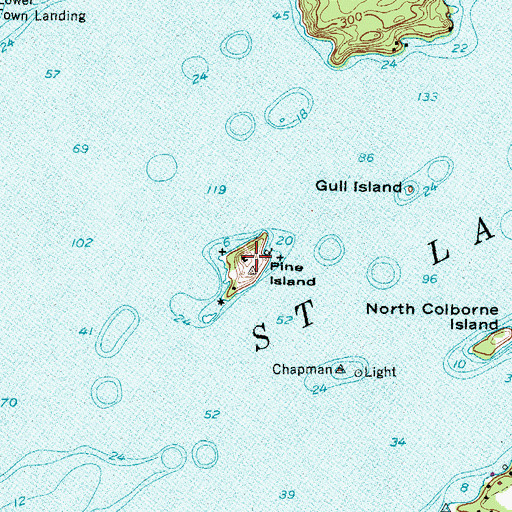 Topographic Map of Pine Island, NY