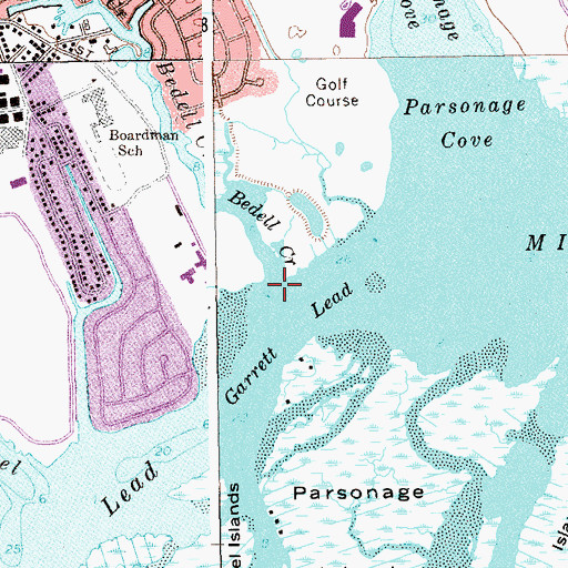 Topographic Map of Bedell Creek, NY