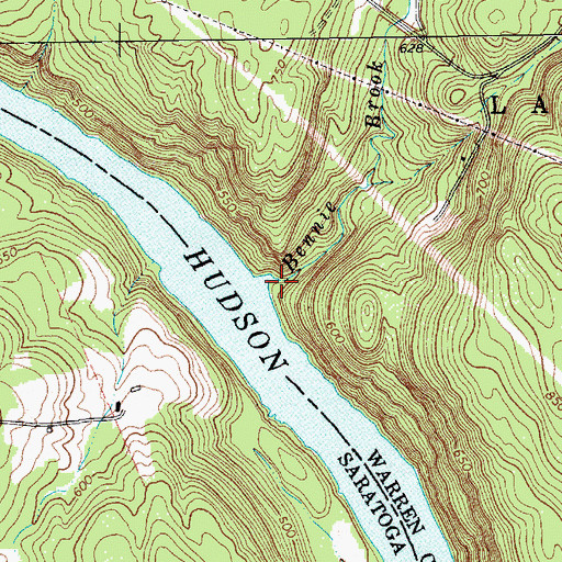 Topographic Map of Bennie Brook, NY
