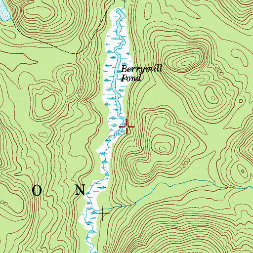Topographic Map of Berrymill Pond, NY