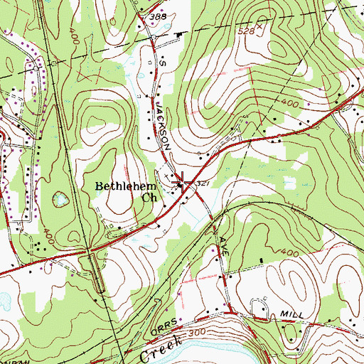 Topographic Map of Bethlehem Presbyterian Church, NY