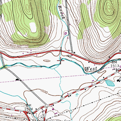 Topographic Map of Betty Brook, NY