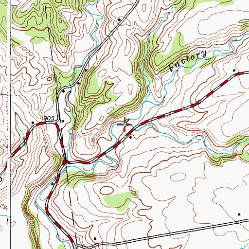 Topographic Map of Big Bill Brook, NY