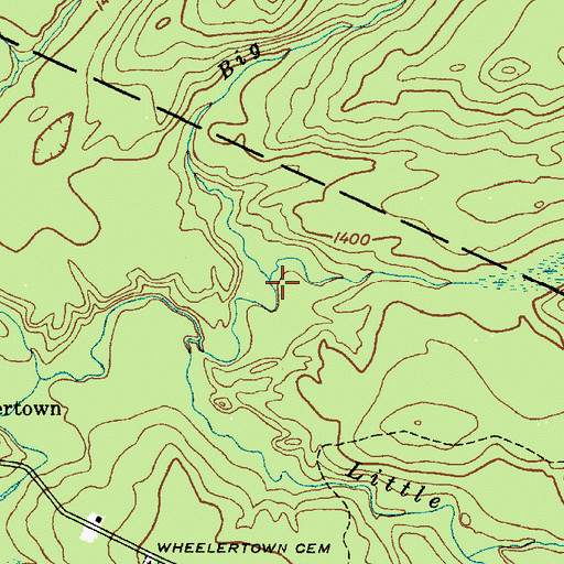 Topographic Map of Big Brook, NY