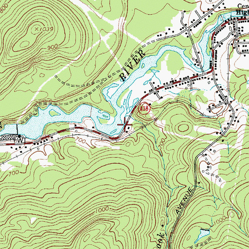 Topographic Map of Big Brook, NY