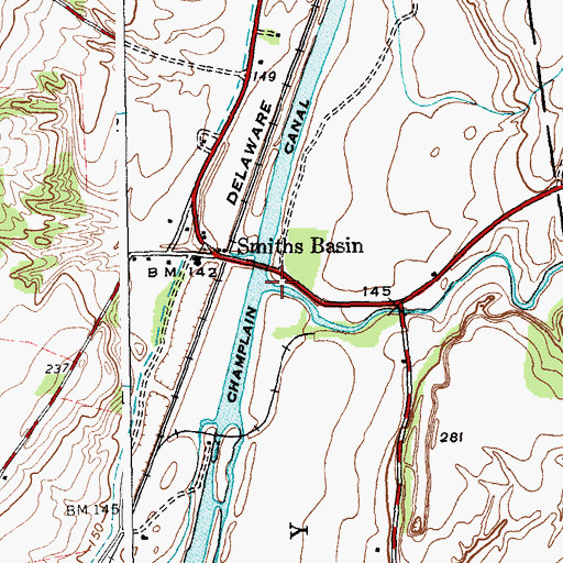 Topographic Map of Big Creek, NY