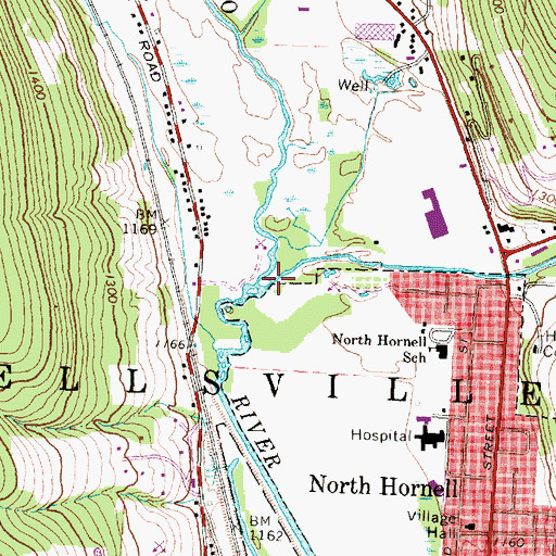 Topographic Map of Big Creek, NY