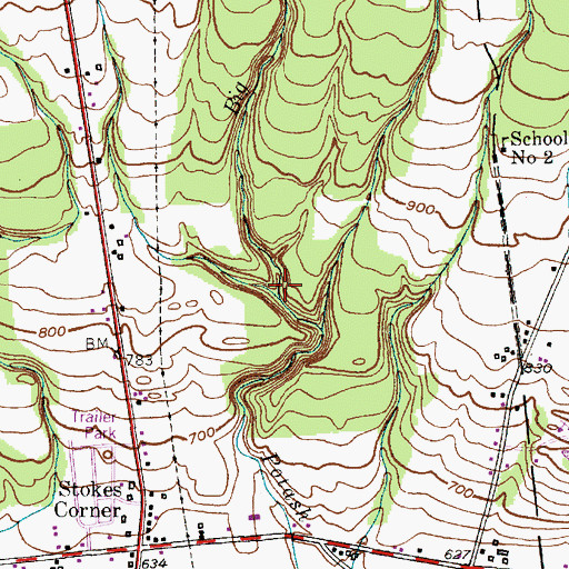 Topographic Map of Big Gulf, NY