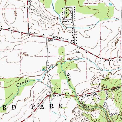 Topographic Map of Big Gulf, NY