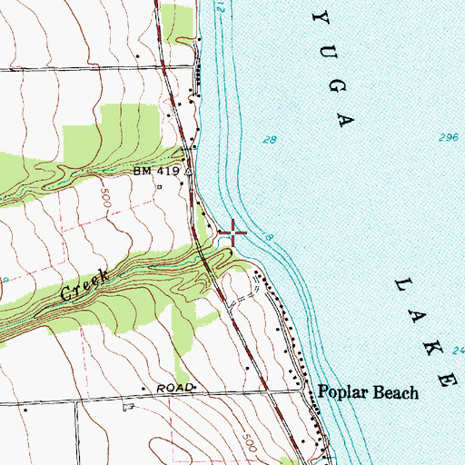 Topographic Map of Big Hollow Creek, NY