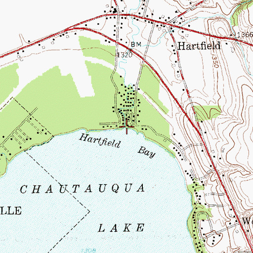 Topographic Map of Big Inlet, NY